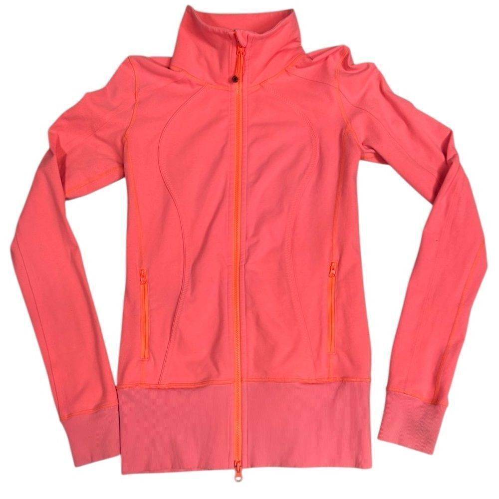 lululemon Scuba Jacket Full Zip Women’s 4 Coral Pink